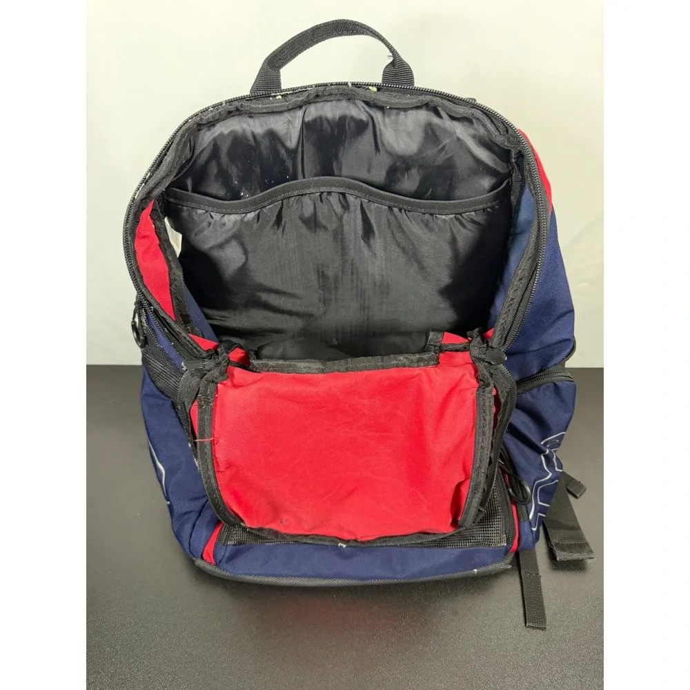 TYR Alliance 45L Swim Backpack Navy Red Team Training Gear Bag